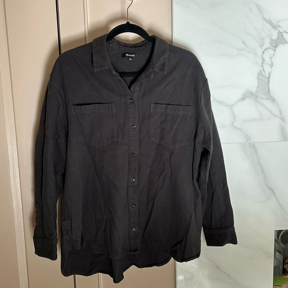 Madewell heavy cotton button down shirt